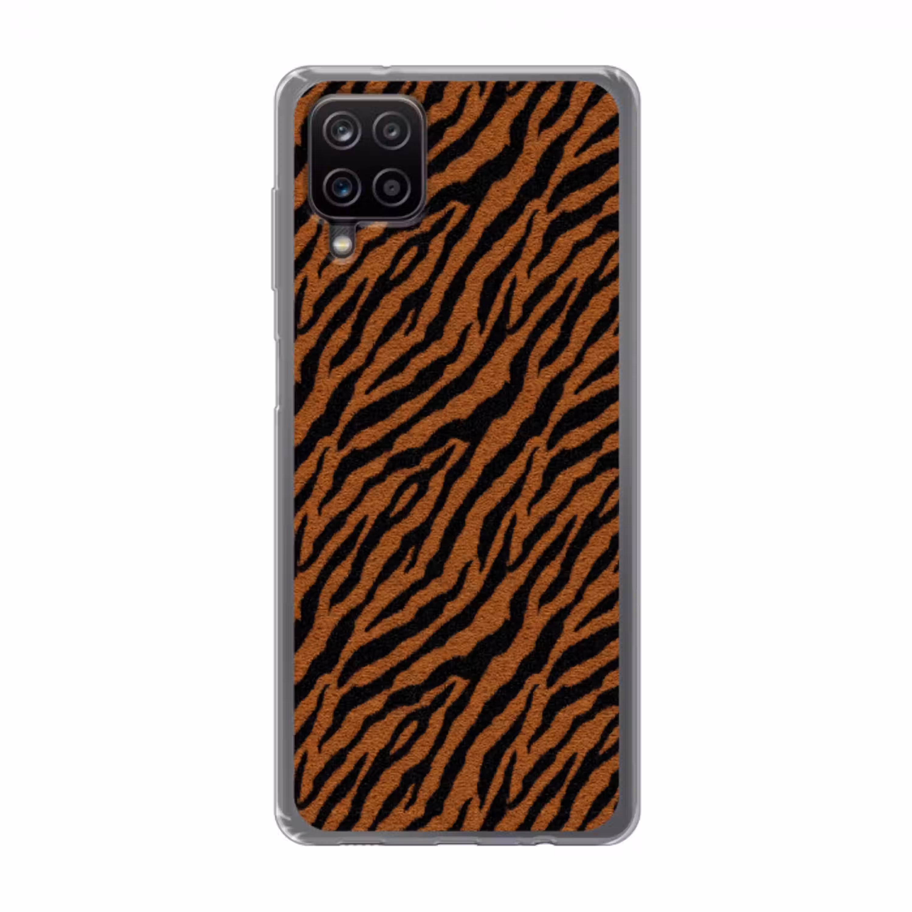 Tijger - Vacht - Zwart Telefoonhoesje Samsung Galaxy A12 klein 372 -3d