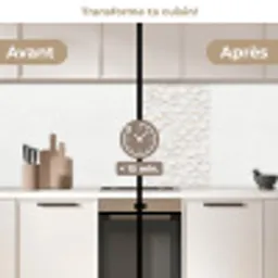Schubben - Wit - Elegant keuken achterwand 2 middel 865 -voor-na2_FR
