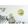 Pistache - Taart - Noten - Eten Wandcirkel aluminium klein -kinderkamer