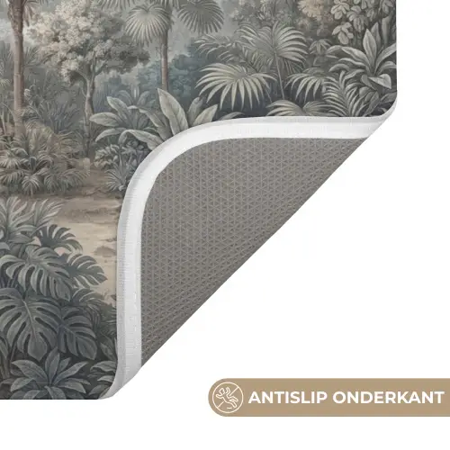Tropisch - Landschap - Illustratie Badmat klein -USP_AntislipNL