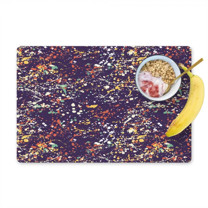 Spat - Abstract - Stippen Placemat vinyl groot 368 -zzzproduct_Kitchenyeah-website