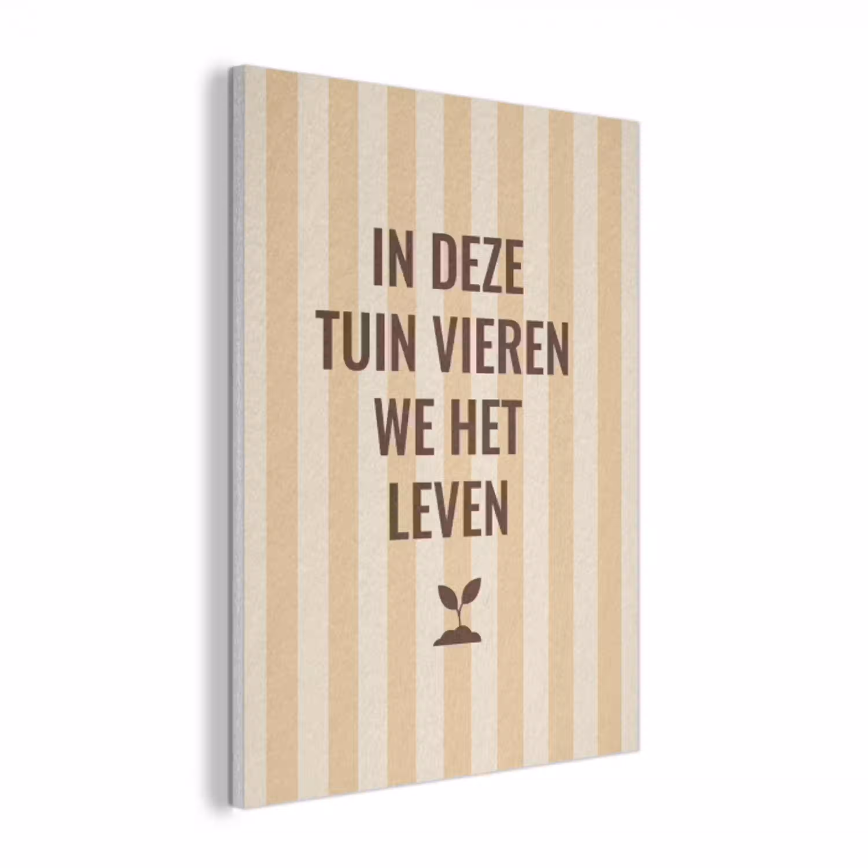 Tuin - Quote - Strepen - Zomer PET vilt klein -3d