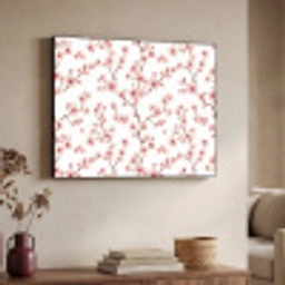 Kersenbloesem - Takken - Roze Textielframe zwart klein 947 -sfeer3