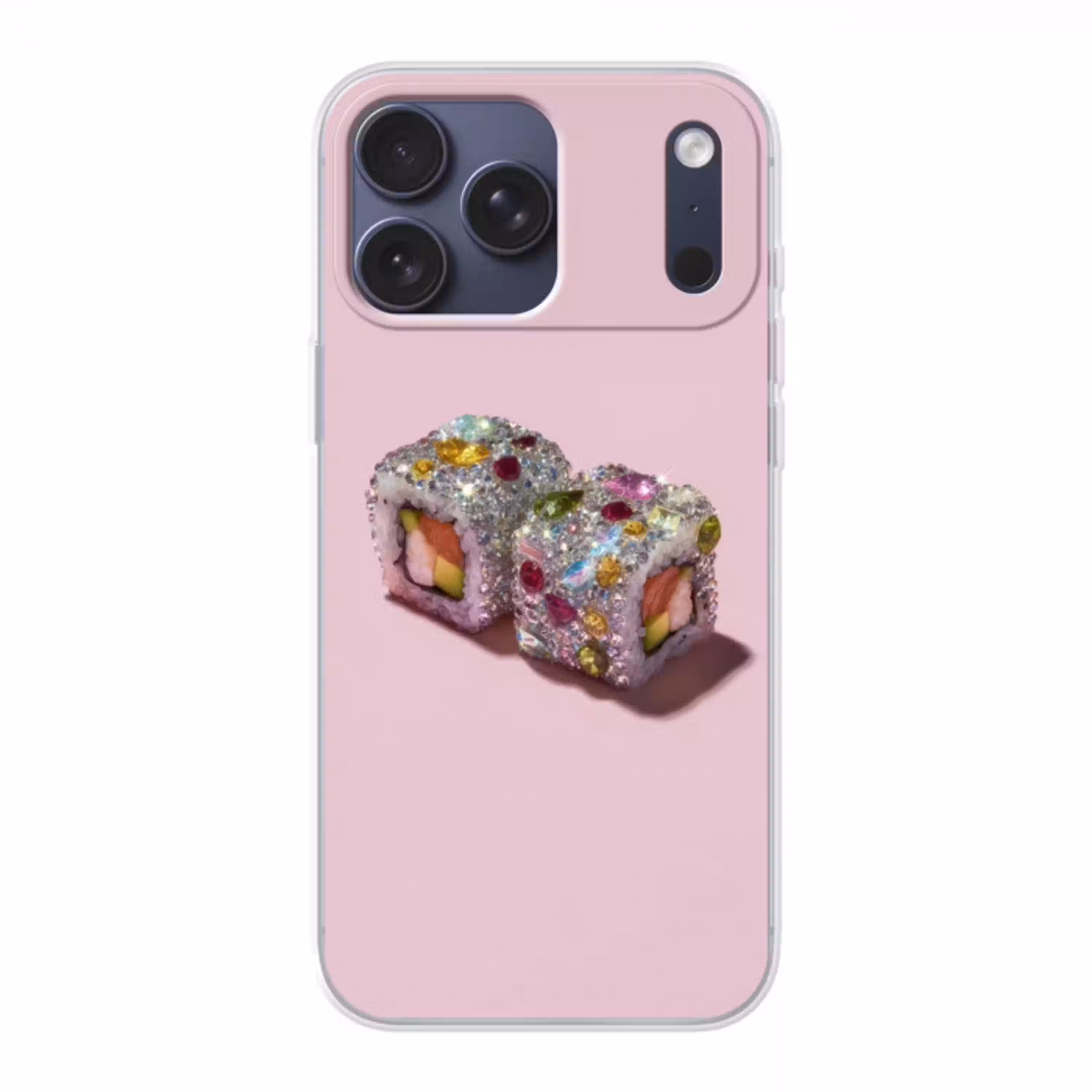 Sushi - Rolletjes - Steentjes - Kleurrijk Telefoonhoesje iPhone 17 Pro Max klein -3d