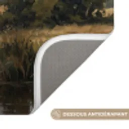 Eenden - Rivier - Landschap - Vlucht - Nostalgisch Badmat klein -USP_AntislipFR