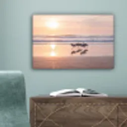 Zee - Vogels - Strand canvas 2cm klein -sfeer4