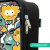 Beestjes met Grote Oogjes Kinderkoffer - Zwart klein -rits_NL