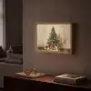 Kerstboom - Versierd - Kleurrijk Light Box met batterij (Wandlamp) middel -sfeer1