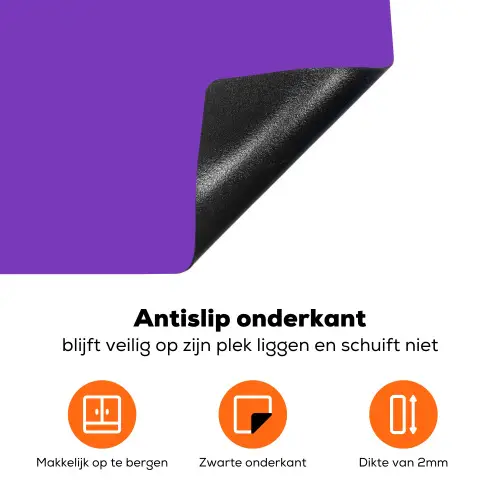 See the good - Oranje - Paars - Smiley Inductie beschermer vinyl 3mm klein -zzzzzzz-td-onderkant