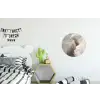 Kloof - Wit - Sneeuw Wandcirkel aluminium klein -kinderkamer