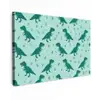 Donkergroen - Dinosaurussen - Afdrukken - Bladeren canvas 2cm klein -z3d