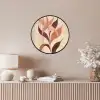 Minimalistisch - Bloem - Bladeren - Beige Fotolijst rond zonder passe partout klein -sfeer3