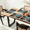 Winterkermis - Dorp - Kleurrijk Placemat vinyl groot -zzsfeer4_Kitchenyeah-website