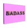 Felroze - Badass - Panterprint - Schaduw canvas 2cm klein -z3d
