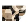 Abstract - Vormen - Modern - Beige Muursticker klein -3d