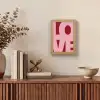 Love - Rood - Blokletters Light Box met kabel (Tafellamp) klein -sfeer2