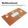 Kerkuil - Koksmuts - Oranje - Vogel Muismat XXL klein -sfeer4