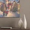 Kerstman - Dorp - Hert - Donker PET vilt klein -sfeer6_closeup