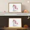 Eenhoorn - Roze - Magie Light Box met batterij (Wandlamp kind) middel -sfeer3_kind