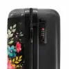 Bloemen in graffiti stijl NBS - Handbagage koffer - Unisex middel -slot