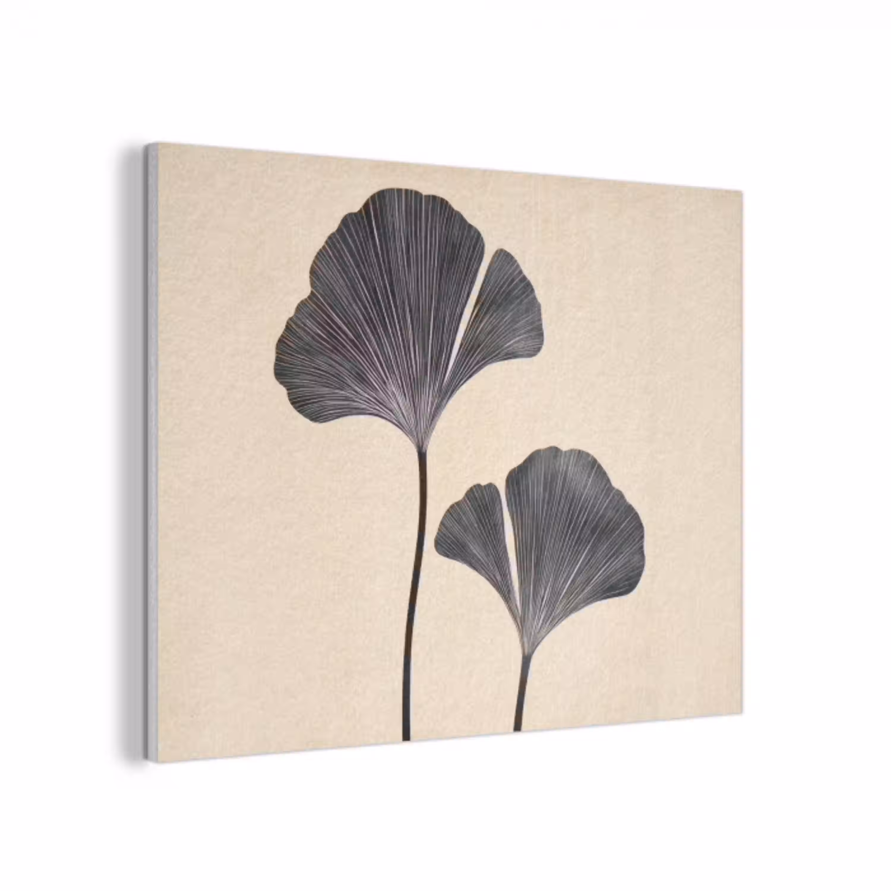 Bladeren - Minimalistisch - Zwart PET vilt klein -3d