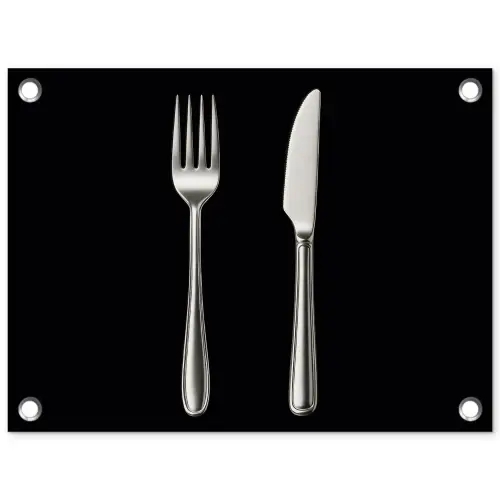 Bestek - Klassiek - Elegant tuinposter los doek klein -3d