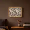 Waaiervorm - Beige - Vezel textuur Light Box met batterij (Wandlamp) middel 907 -sfeer4