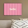 Roze - Gestreept - Belle canvas 2cm klein -sfeer3