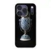Microfoon - Delfts blauw - Muziek Telefoonhoesje iPhone 17 Pro klein -3d