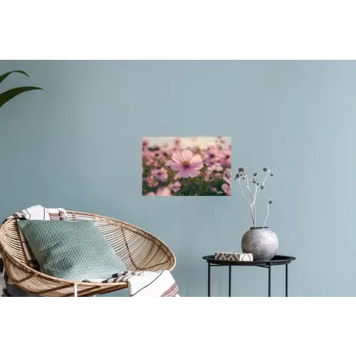 Bloemen - Paars - Wazig Muursticker klein -plant