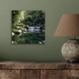 Beek - Waterval - Natuur - Groen aluminium wit klein -sfeer2