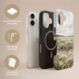 Illustratie - Landschap - Wit Toughcase MagSafe Apple iPhone 17 klein -USP_Lagen_NL