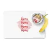 Bisous - Lip - Wit - Rood Placemat vinyl groot -zzzproduct_Kitchenyeah-website