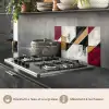 Modern - Abstract - Geometrisch - Rood - Industrieel keuken achterwand spatscherm klein -usp_FR