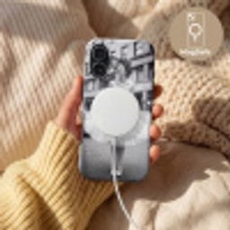Retro - Vrouw - Zwart - Wit Toughcase MagSafe Apple iPhone 17 klein -USP_MagsafeV