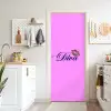 Diva - Lip - Panterprint - Roze deurposter klein -sfeer5