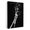 Champagne - Zwart - Spetters - Popping KitchenYeah - Keuken - Canvas klein -3d