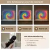 Regenboogkleuren - Spiraal - Kleurrijk Light Box met batterij (Wandlamp kind) middel -USP_lichtkleurNL