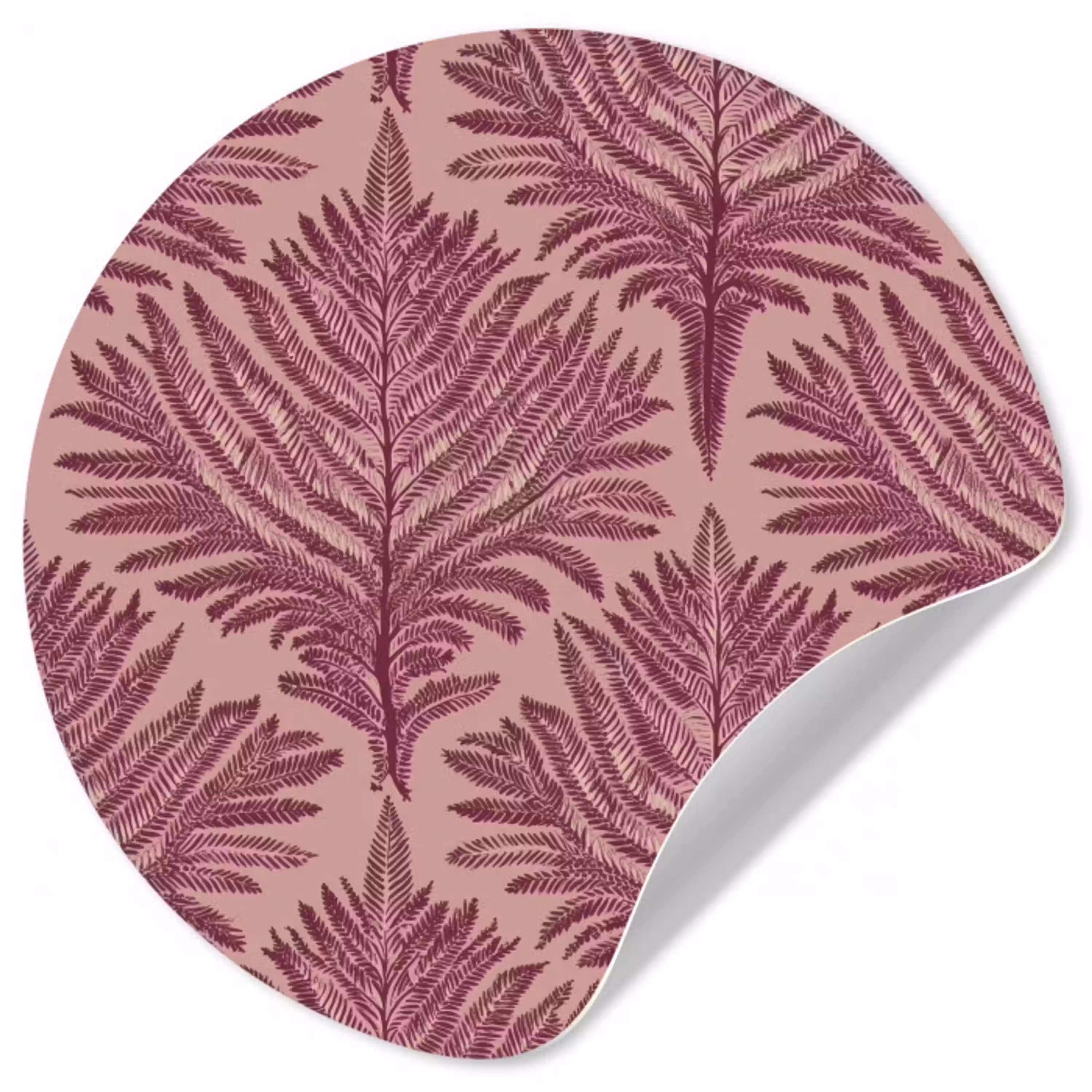Varen - Patroon - Paars Wandcirkel behangsticker klein 186 -3d
