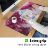 Zee - Roze - Bloemen - Poort Muismat XXL klein -sfeer3