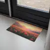 Landschap - Zonsondergang - Bloemenveld Deurmat klein -sfeer2