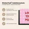 Love - Quote - Moeder - Rood Inductie beschermer vinyl 3mm middel -tsfeer2_DE