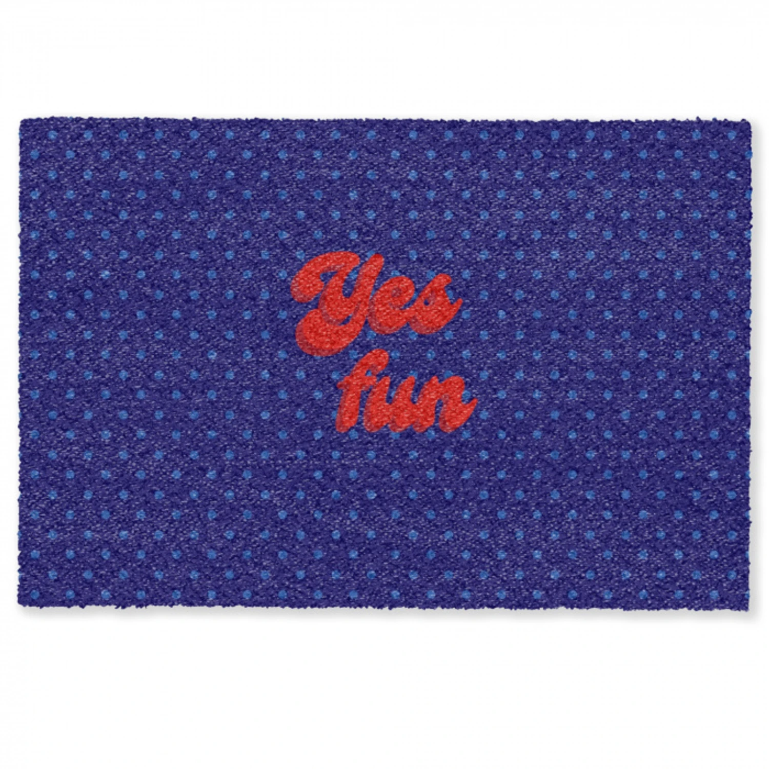 Yes fun - Rood - Blauw - Stippen Deurmat klein -zkaufland3d
