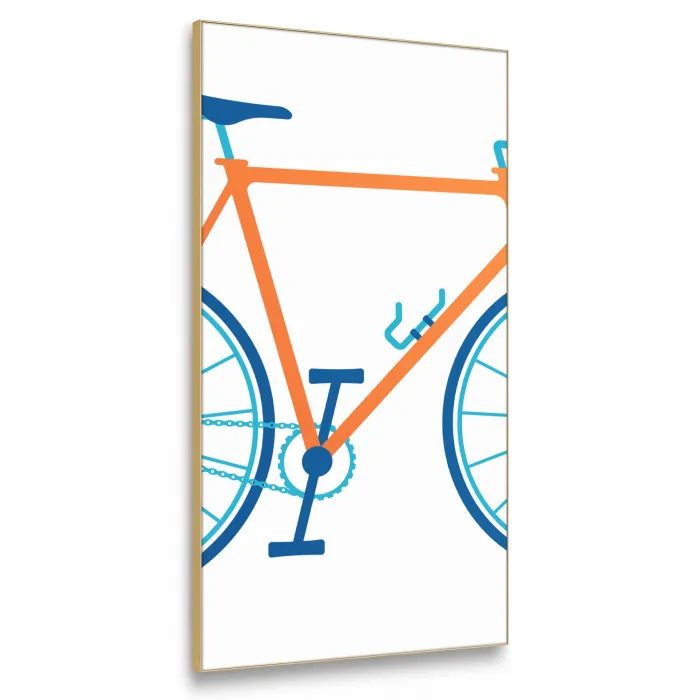 Road bicycle design. Textielframe goud groot -3d