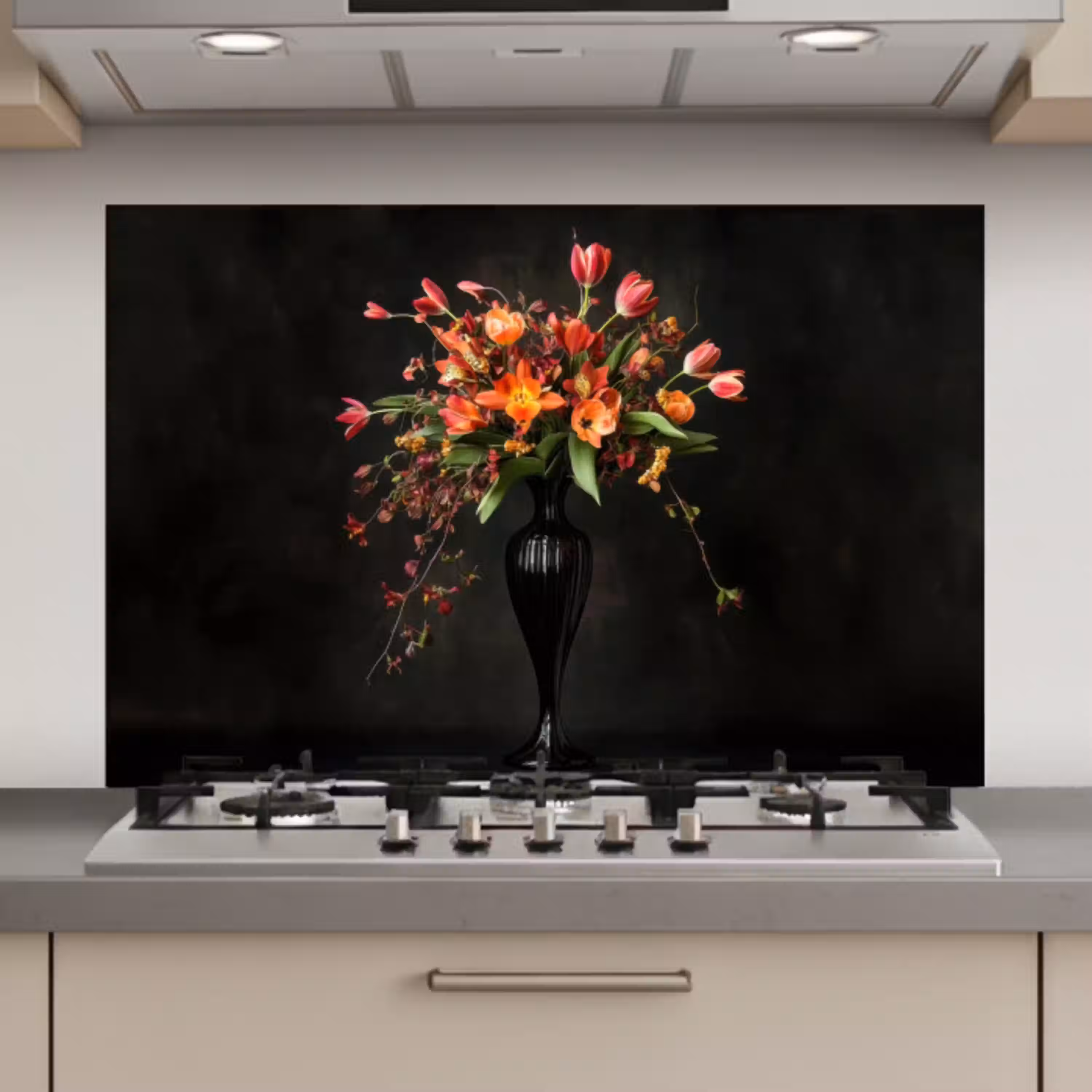 Sierlijk - Boeket - Vaas keuken achterwand spatscherm klein -3d_website