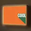 Cool - Oranje - Groen Light Box met batterij (Wandlamp) middel -z3d_website