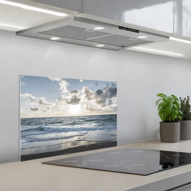 Zee - Wolken - Duitsland keuken achterwand spatscherm klein -3d_schuin