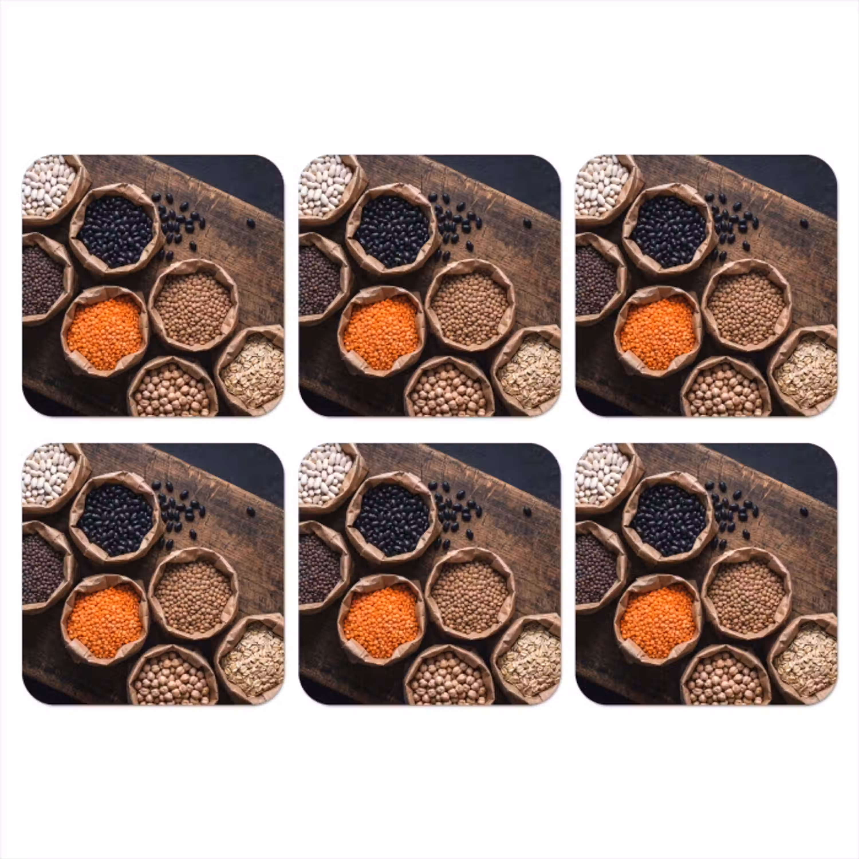 Eten - Zakjes - Voeding onderzetter kurk middel -3d