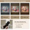 Vrouw - Kauwgom - Graffiti - Neonkleuren Light Box met batterij (Wandlamp) middel -USP_lichtkleurNL