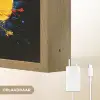 Bloemen - Kleurrijk - Graffiti - Modern - Boeket Light Box met batterij (Wandlamp) middel -USP_websiteoplaadbaarNL